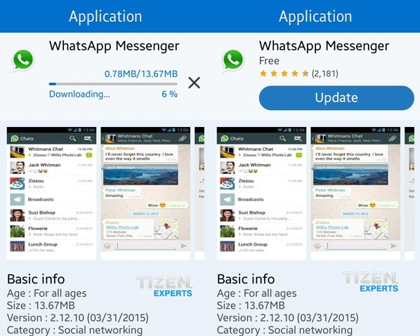Download Whatsapp Tizen